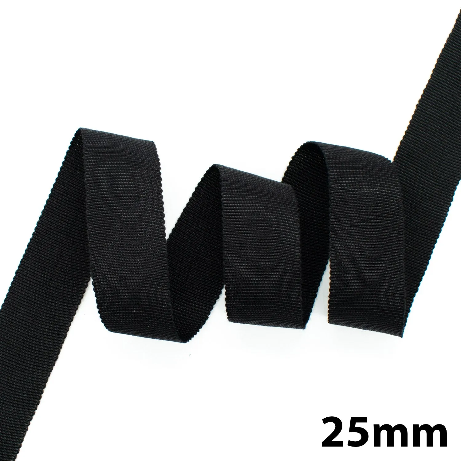 Petersham Grosgrain Ribbon Black & White