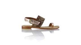 Prana 20mm Flat - Rose Gold & Brown Songket