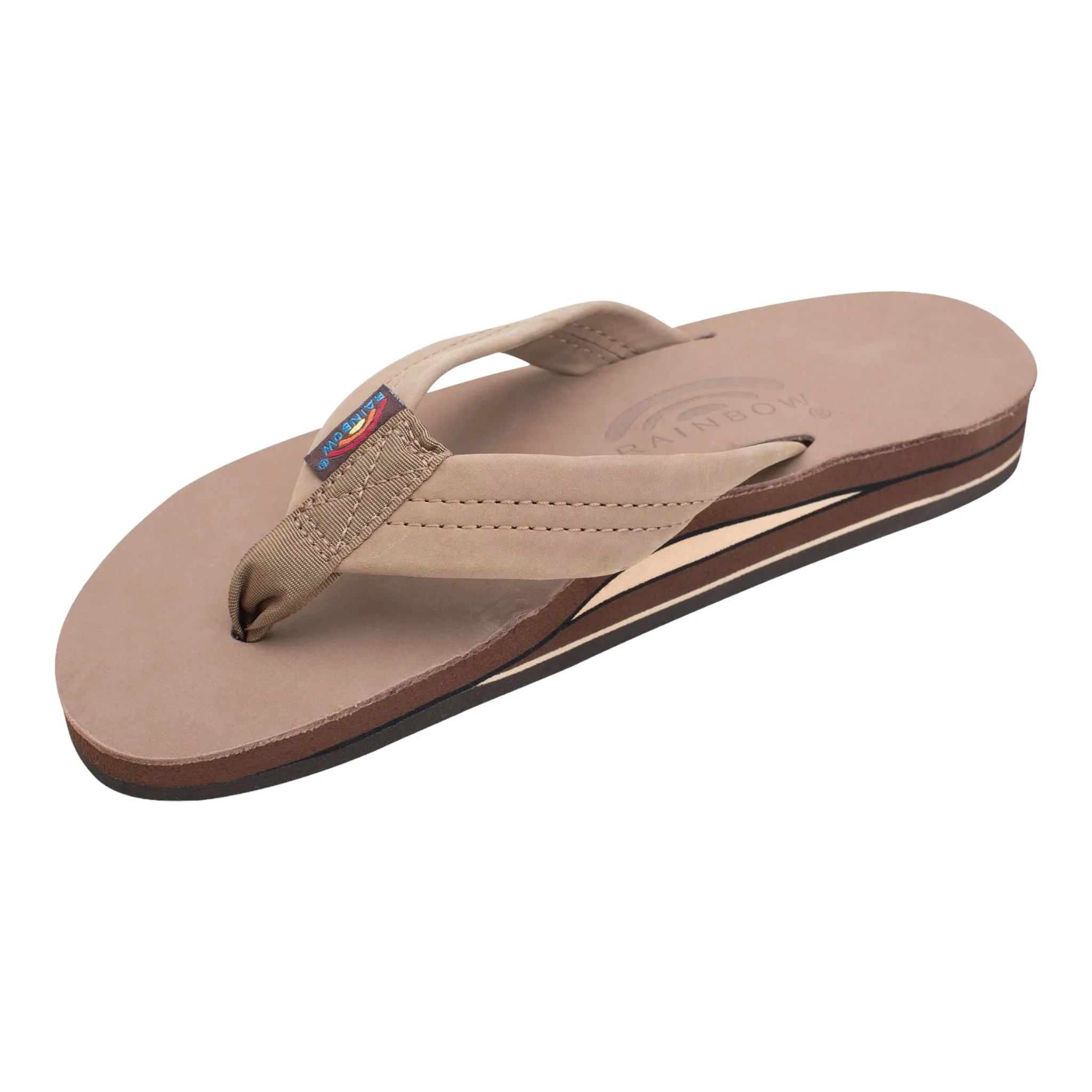 Rainbow Sandals Women's Premier/Classic Leather Double Layer With Arch - Dark Brown