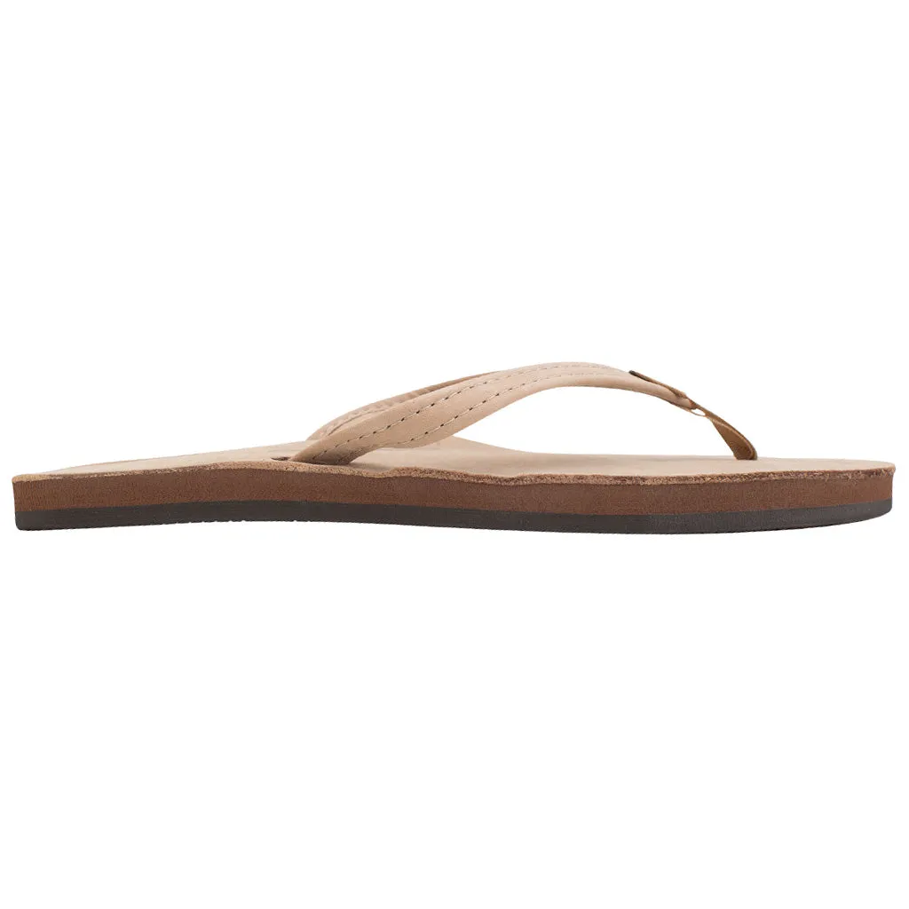 Rainbow Sandals Womens Premier/Classic Leather Single Layer With Arch Narrow Strap - Sierra Brown