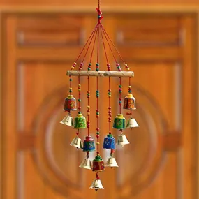 RR Crafts handicrafted Decorative Wall/Door/Window Hanging Bells Wind Chimes Showpiece for Home Decor, Wall Decor, Pooja Room Temple, Diwali Gift, Corporate Gift