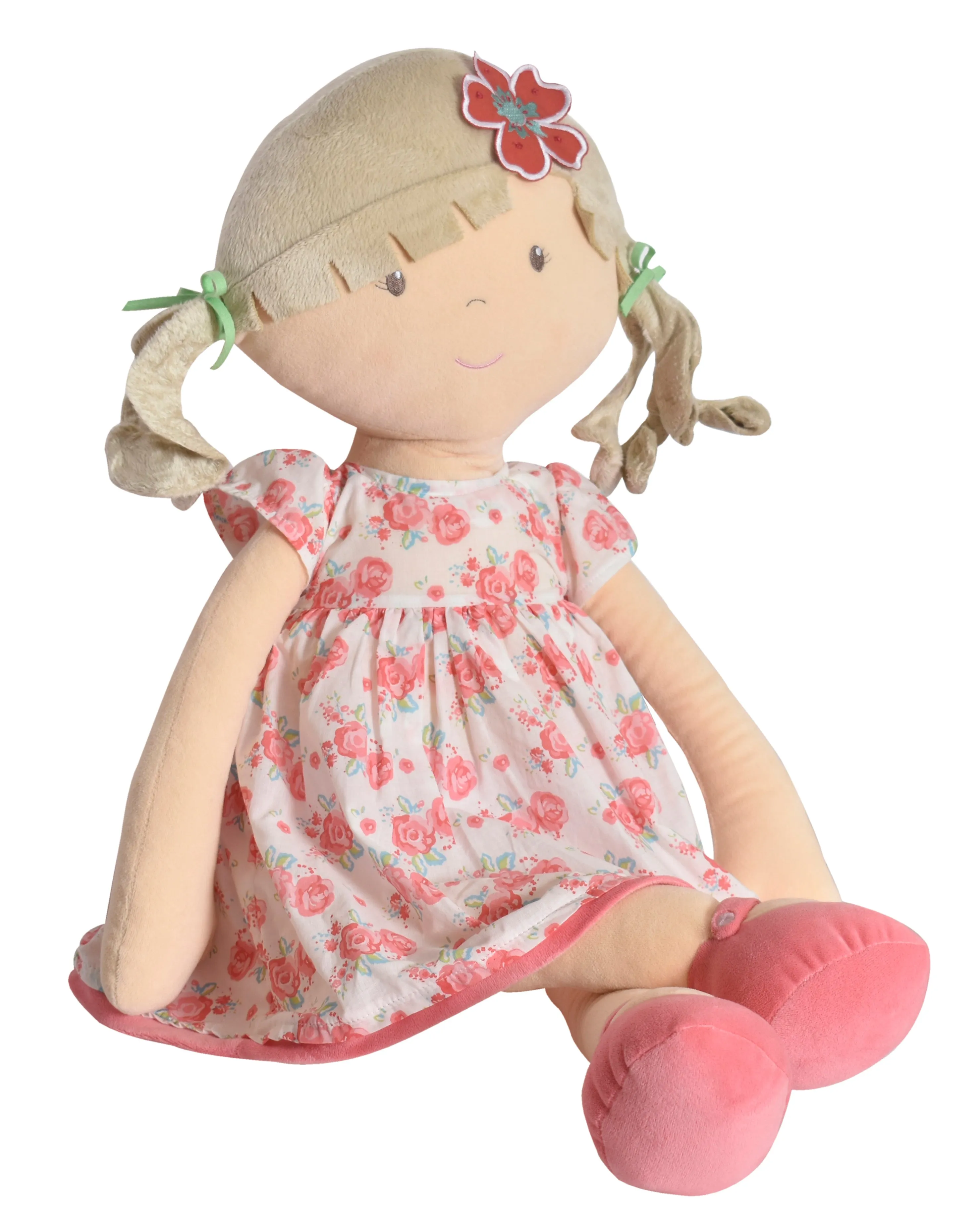 Scarlet X-Large Doll Beige Hair in Pink Floral Dress