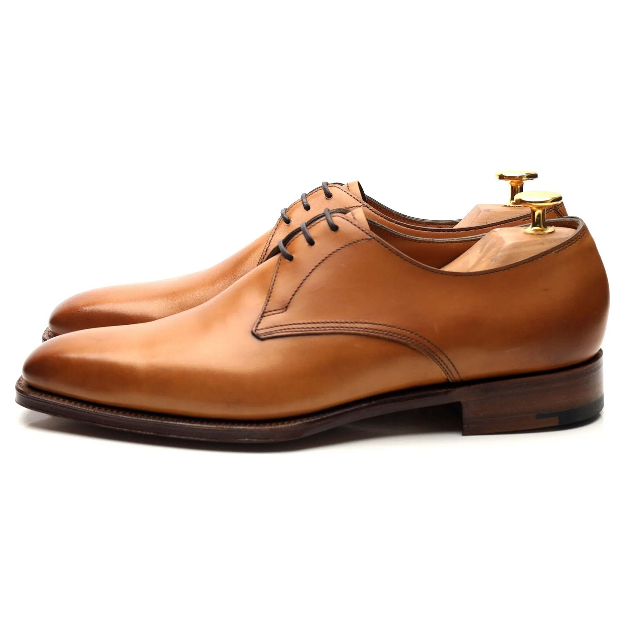 'Shelton' Tan Brown Leather Derby UK 5.5 E