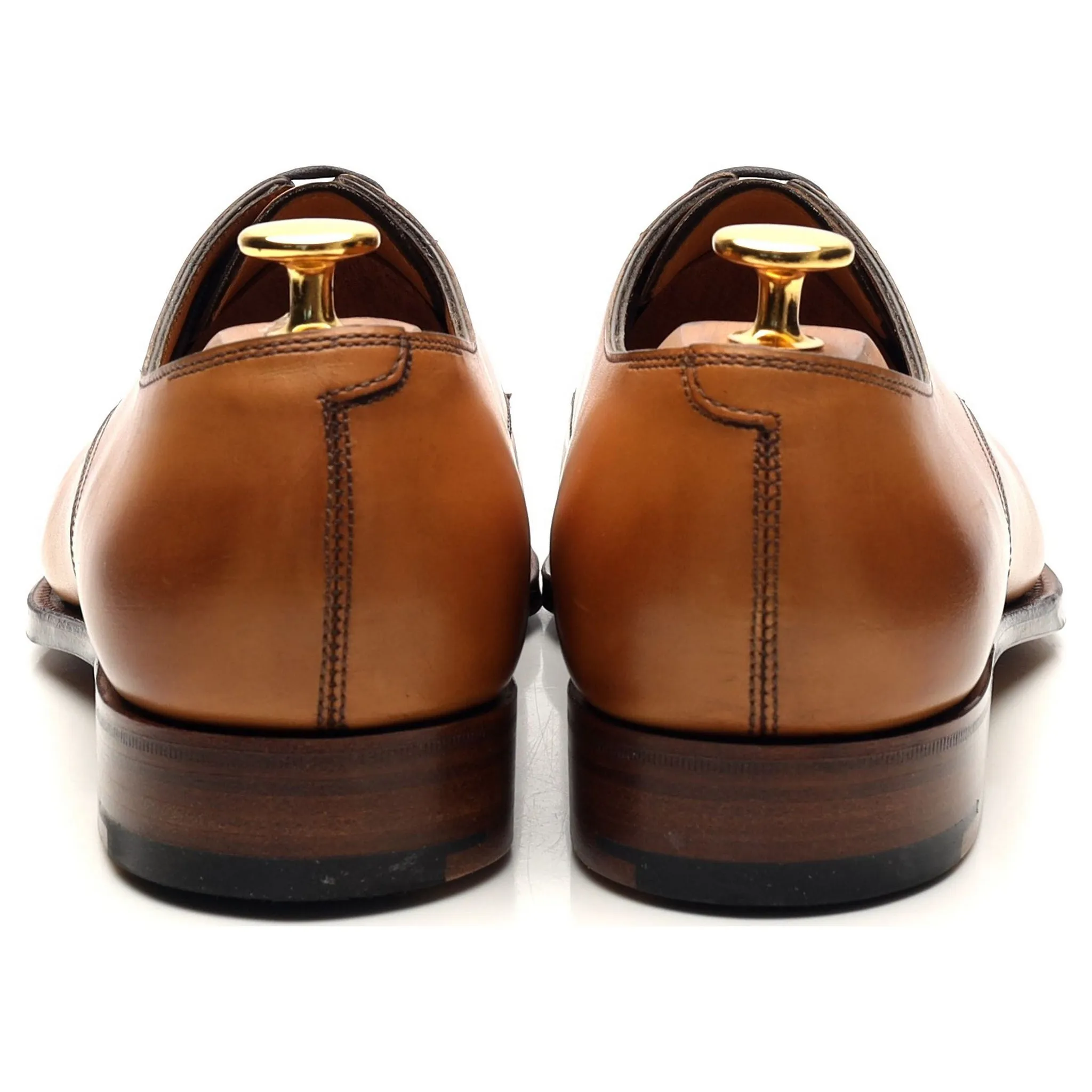 'Shelton' Tan Brown Leather Derby UK 5.5 E