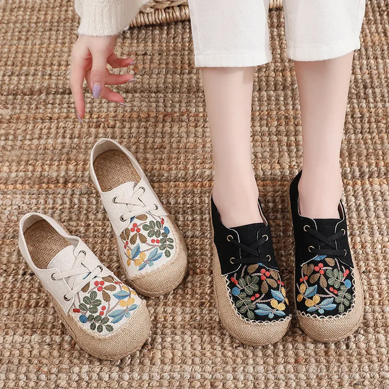 Spring Fresh Round Head Cloth Shoes Fashionable Shallow Mouth Women's Shoes