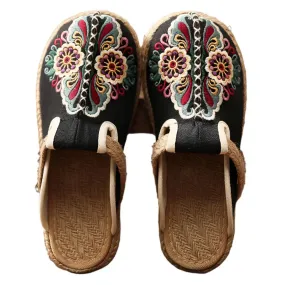 Style Embroidered Slippers Hand-woven,Korean Style