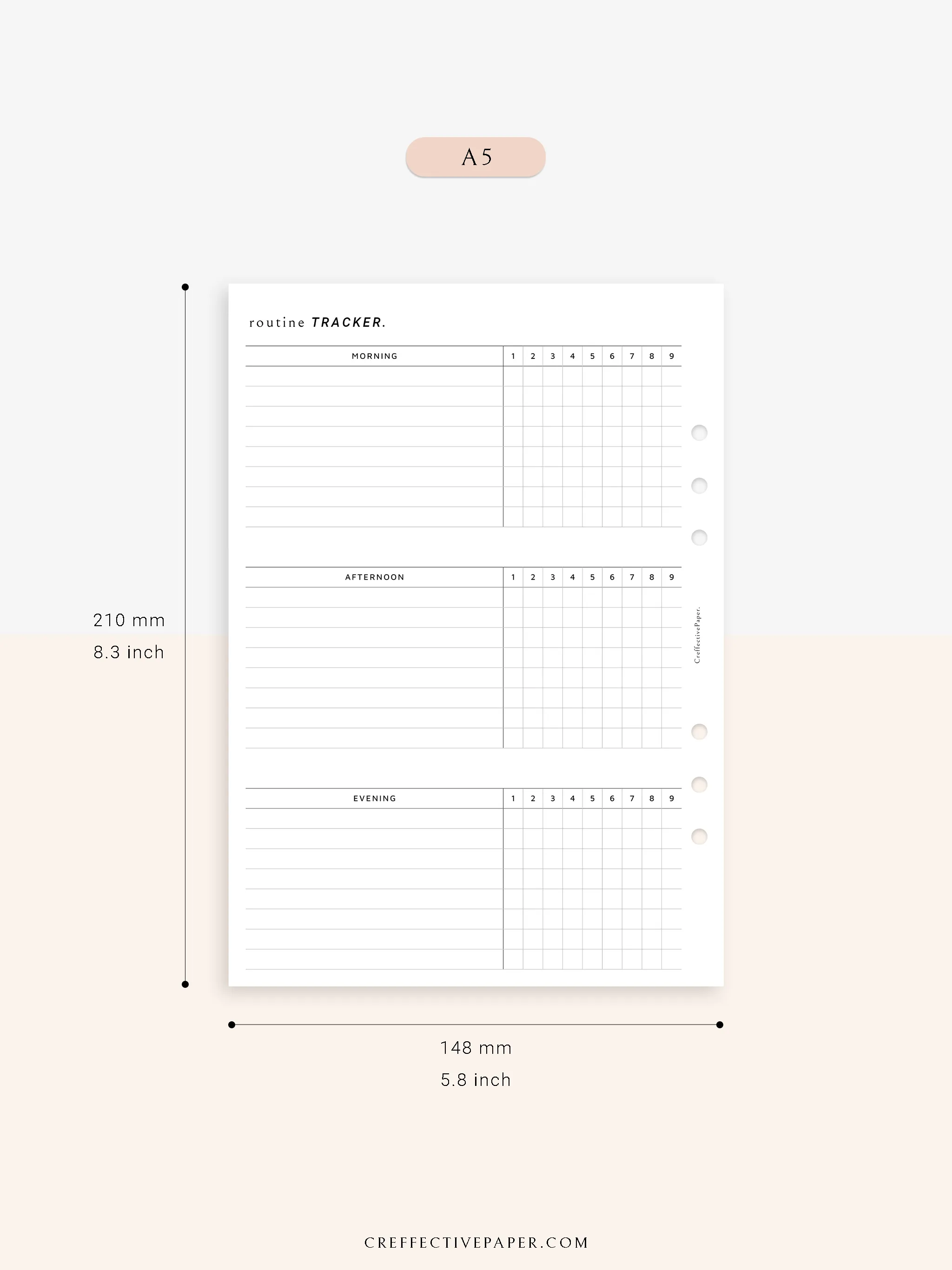 T129 | Monthly Routine Tracker