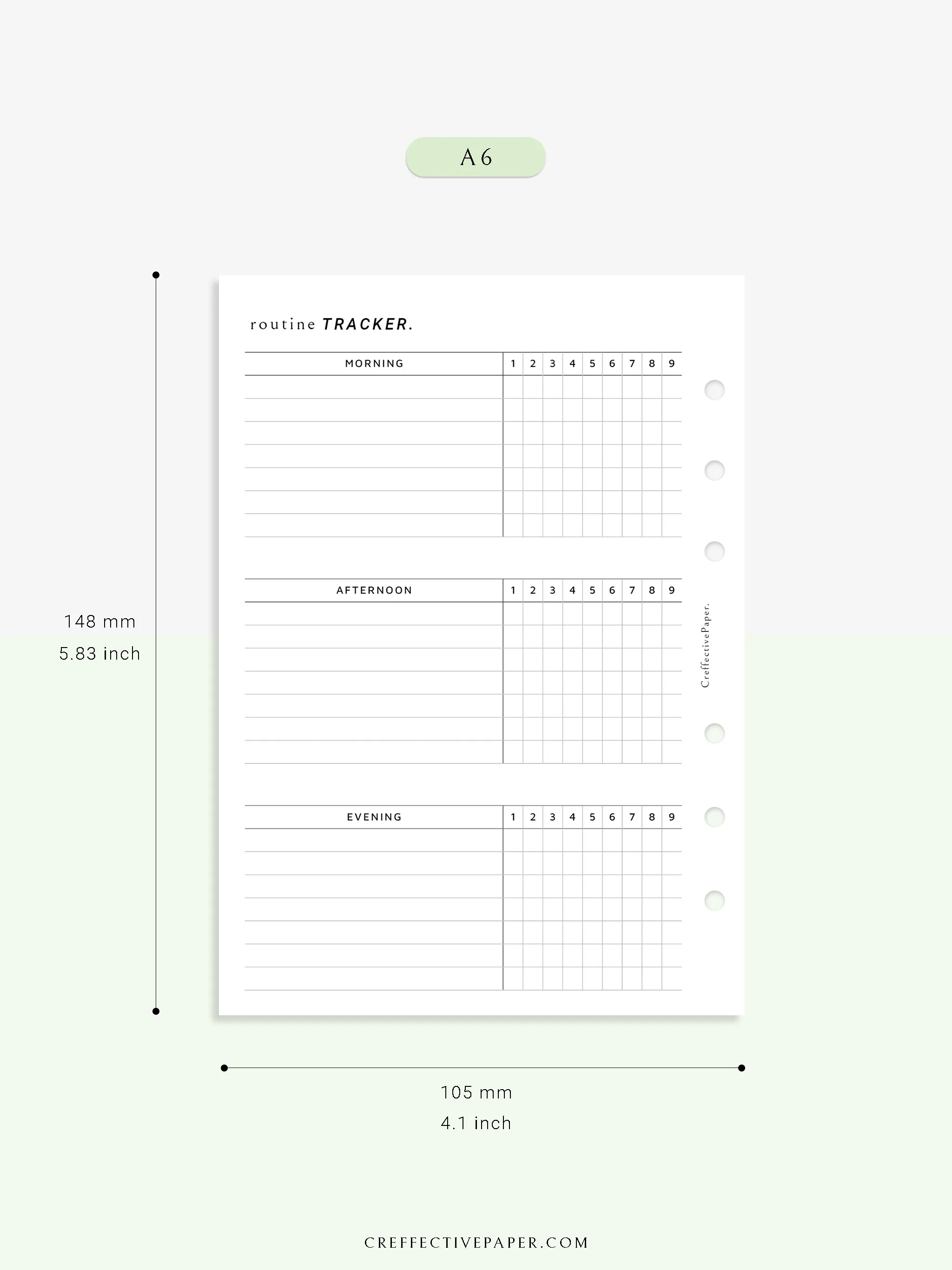 T129 | Monthly Routine Tracker