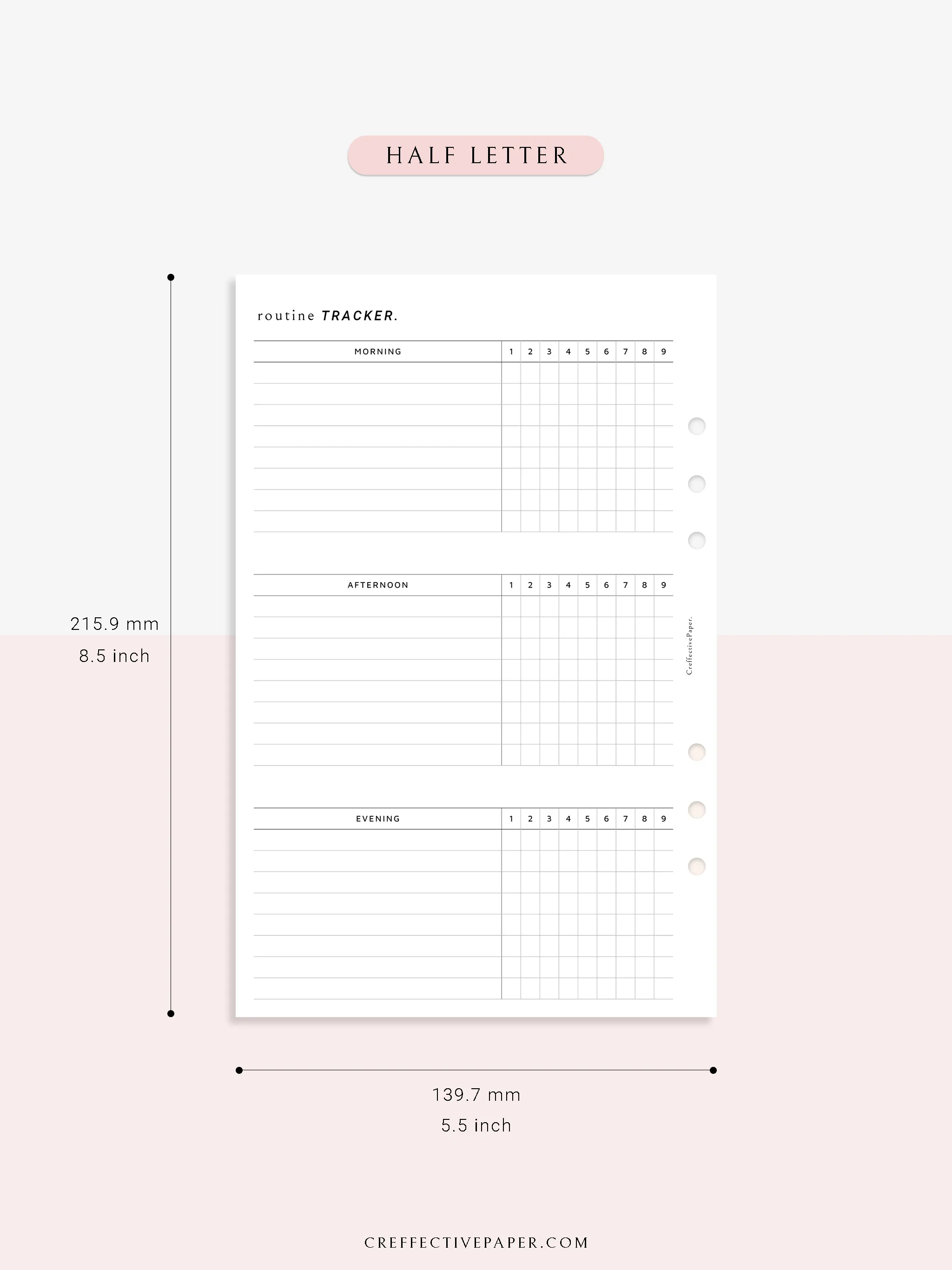 T129 | Monthly Routine Tracker