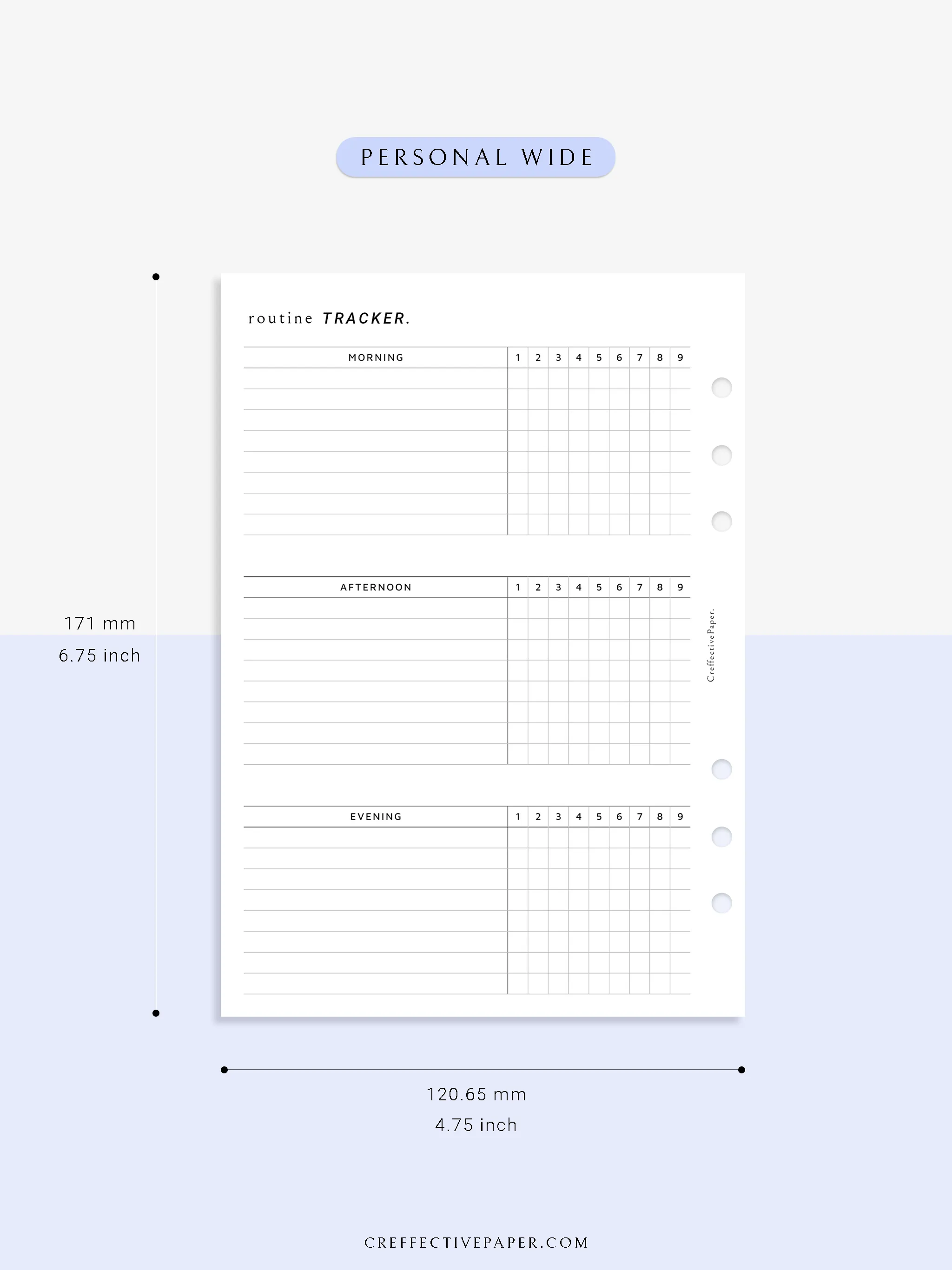 T129 | Monthly Routine Tracker