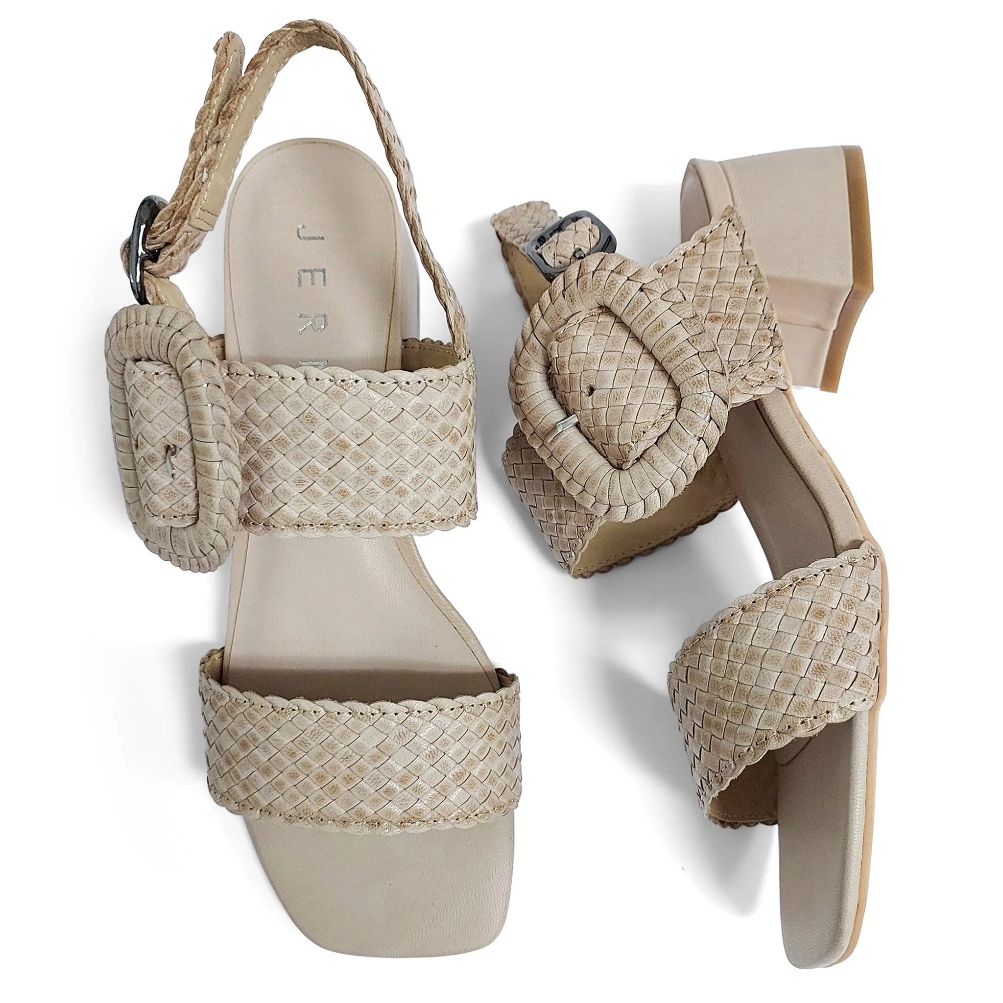 Tamara buckled heel sandals