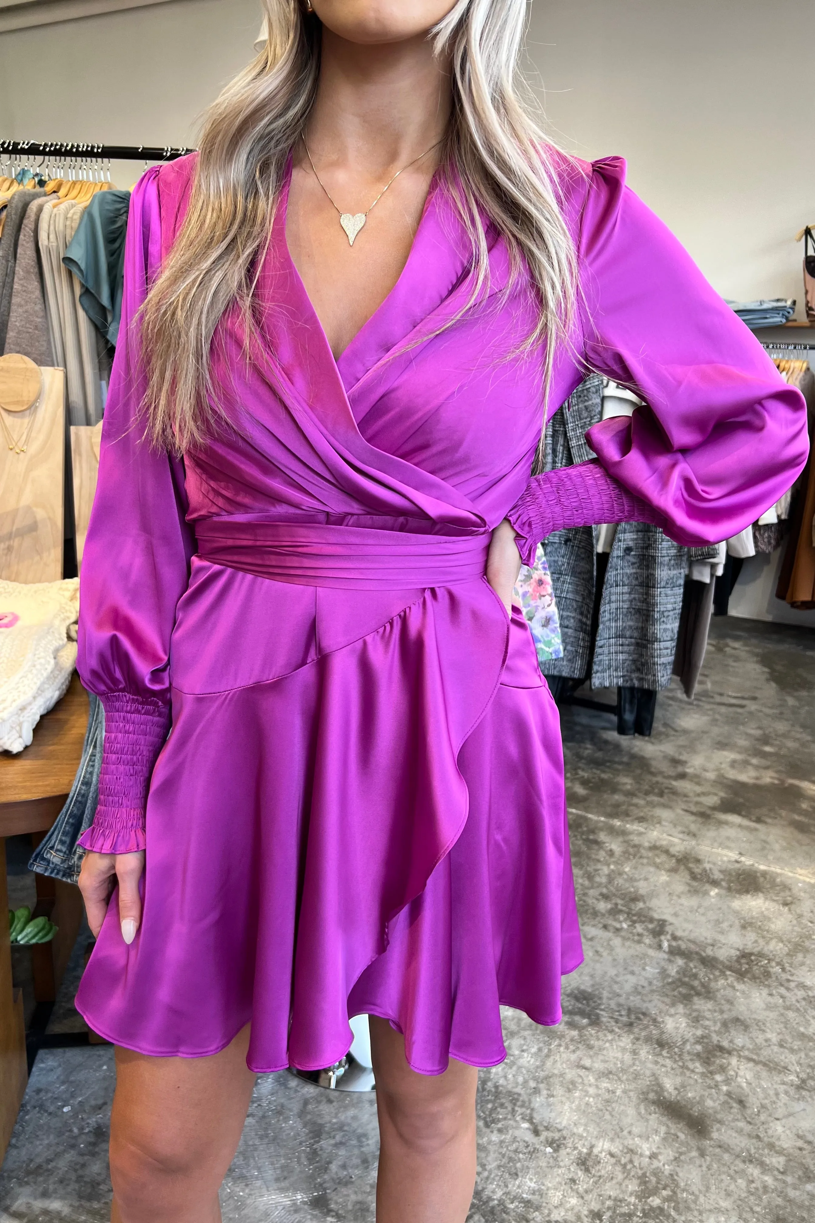 TIANI WRAP DRESS