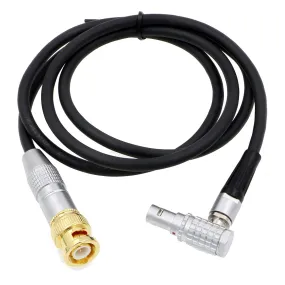 Time Code TC Cable BNC Male to Right Angle 0B 5 Pin Male for ARRI Alexa Sound Device 39''