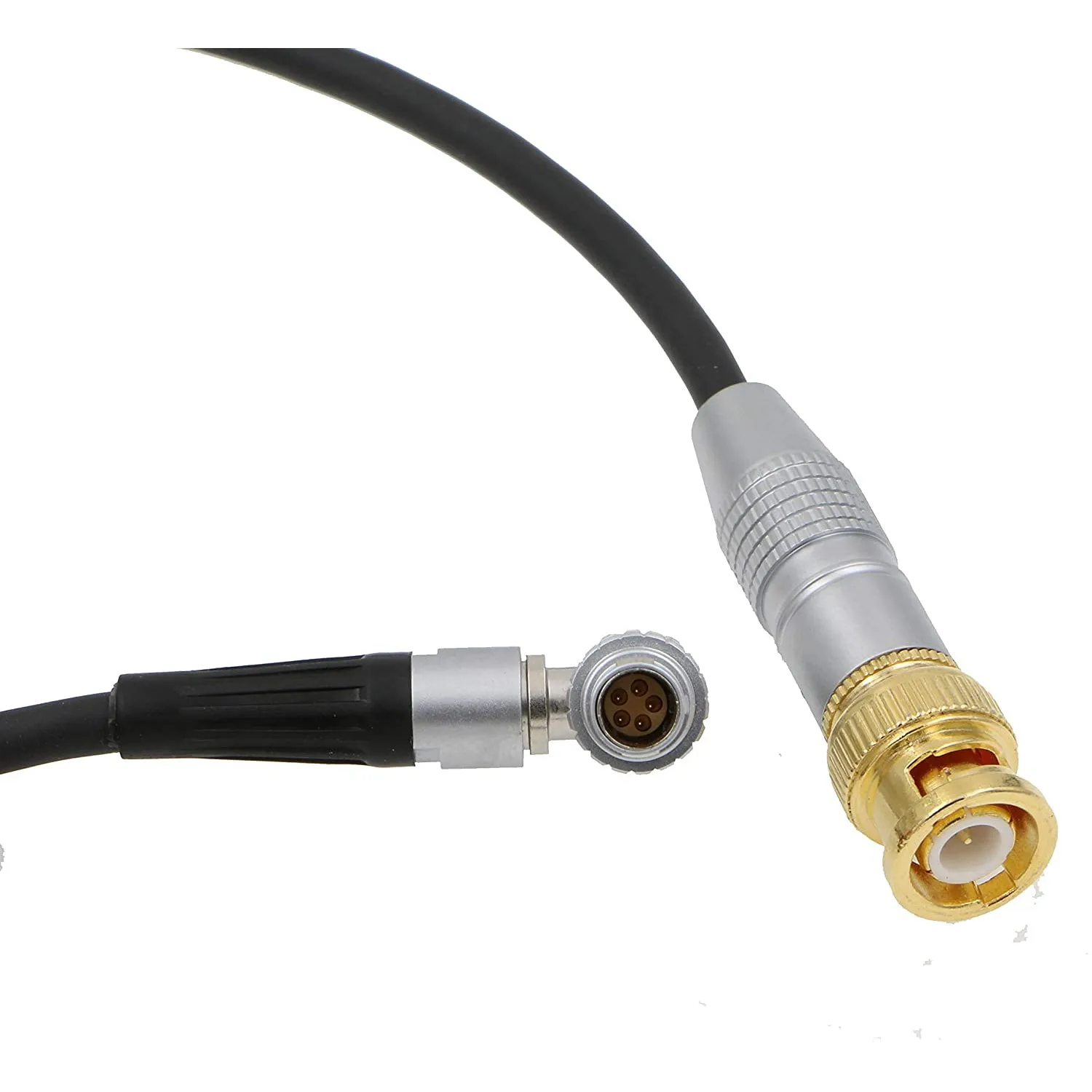 Time Code TC Cable BNC Male to Right Angle 0B 5 Pin Male for ARRI Alexa Sound Device 39''