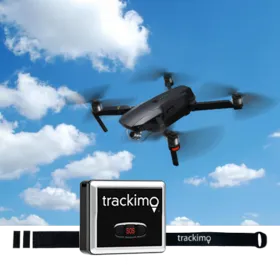 Trackimo 4G GPS Tracker Wi-Fi Bluetooth with Drone attachment kit and 1 year LTE data plan