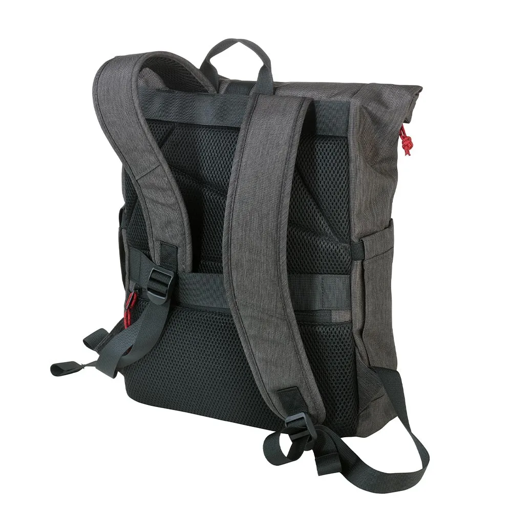 Troika Roll Top Backpack Anthracite/Black