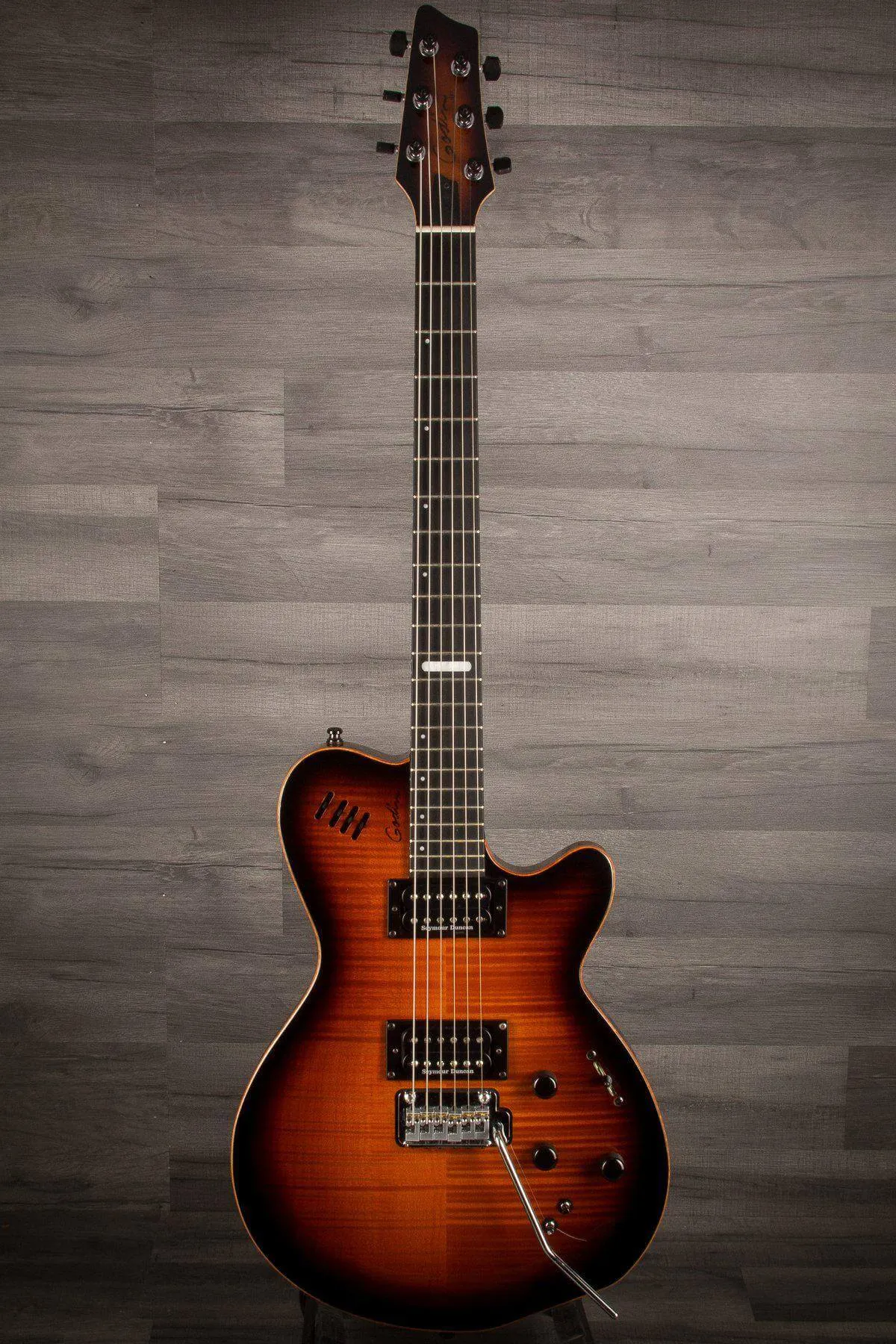 USED - Godin LGXT AA, Cognac Burst Flame Top