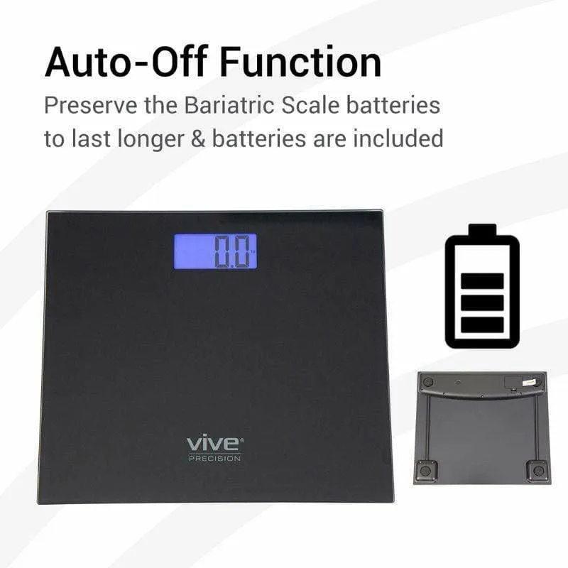 Vive Health Bariatric Scale Compatible with Smart Devices - Black