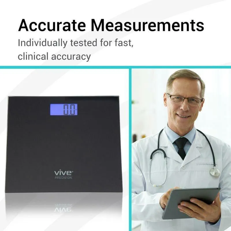 Vive Health Bariatric Scale Compatible with Smart Devices - Black