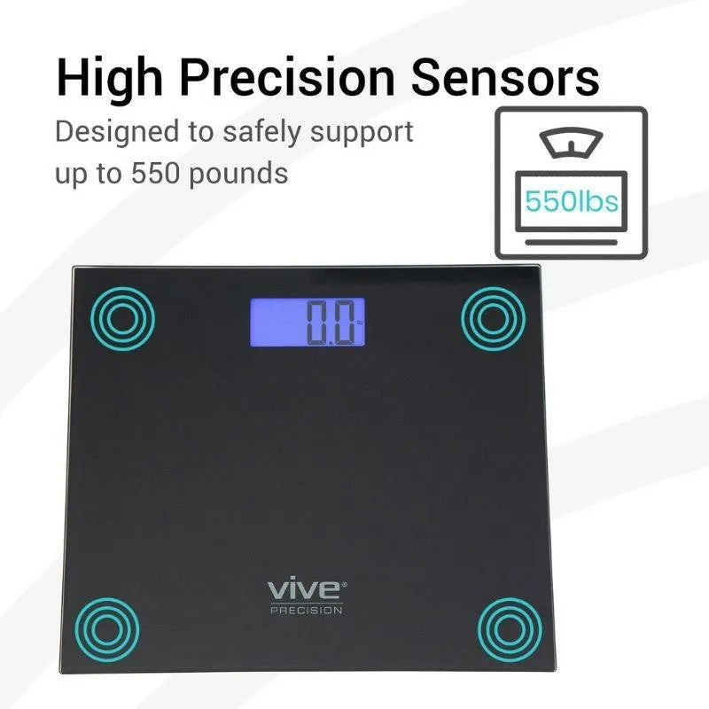 Vive Health Bariatric Scale Compatible with Smart Devices - Black