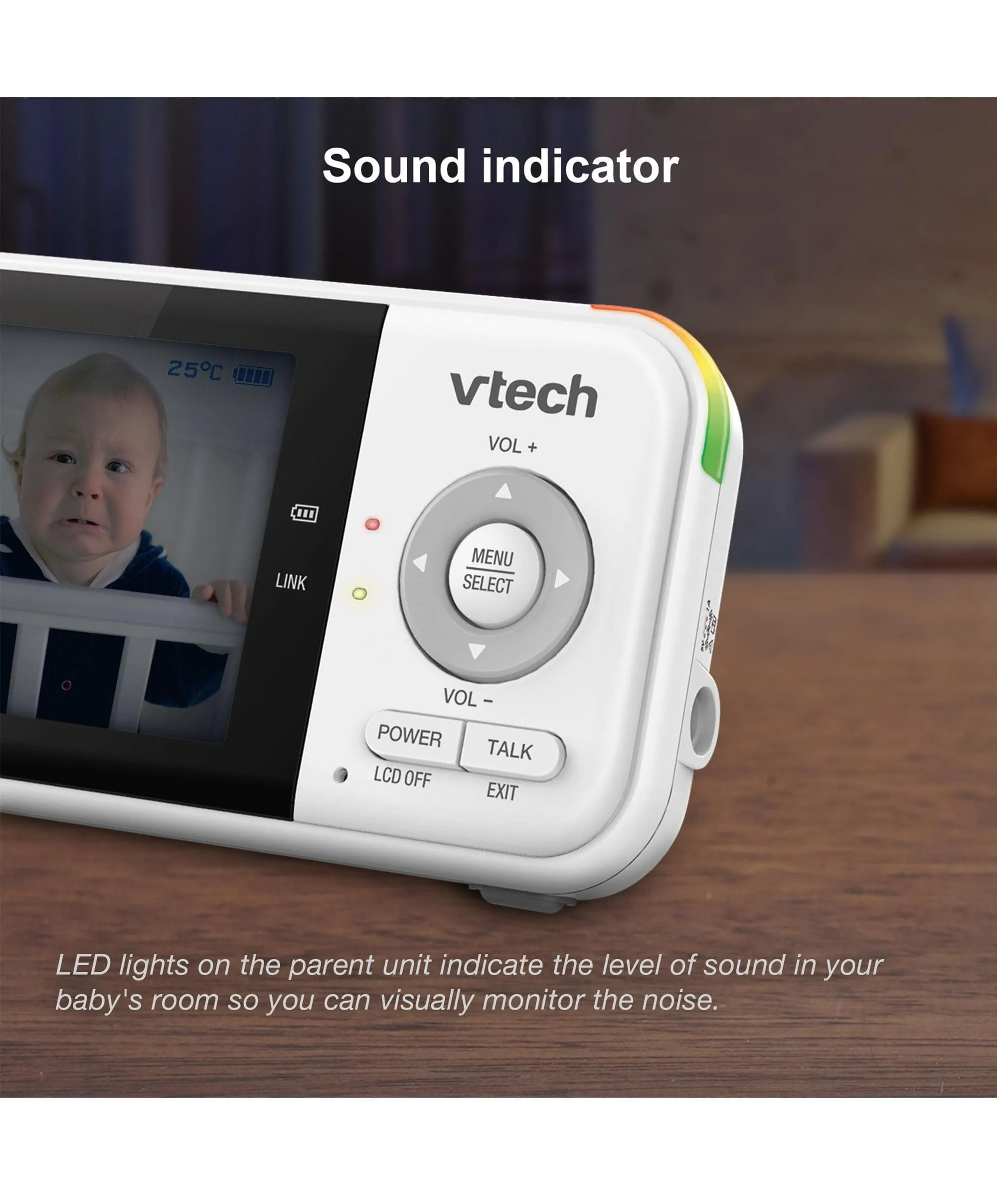 VTech VM819 2.8" Digital Video Baby Monitor- White