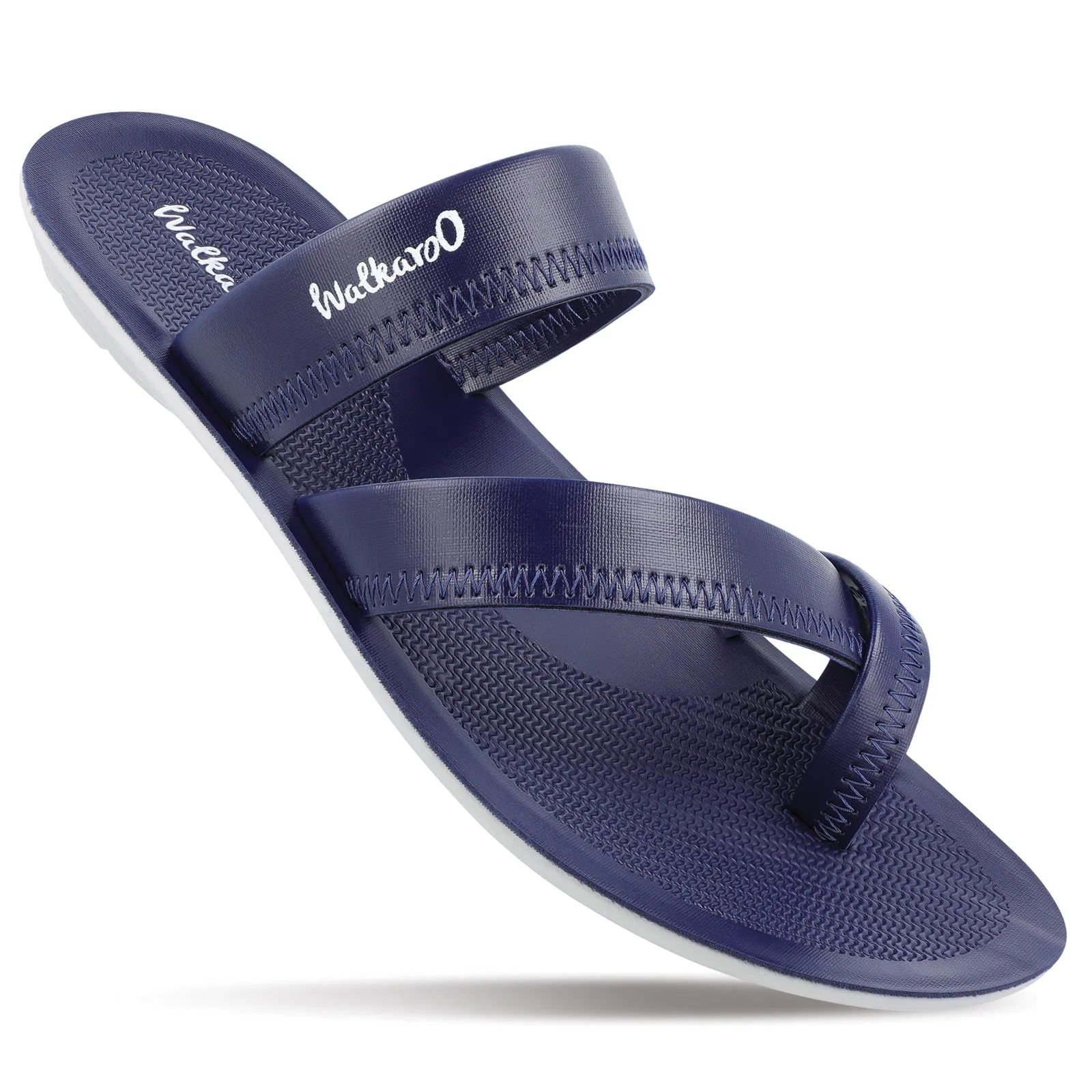 Walkaroo Boys Cross Strap Slide Sandals  - WG5340 Blue