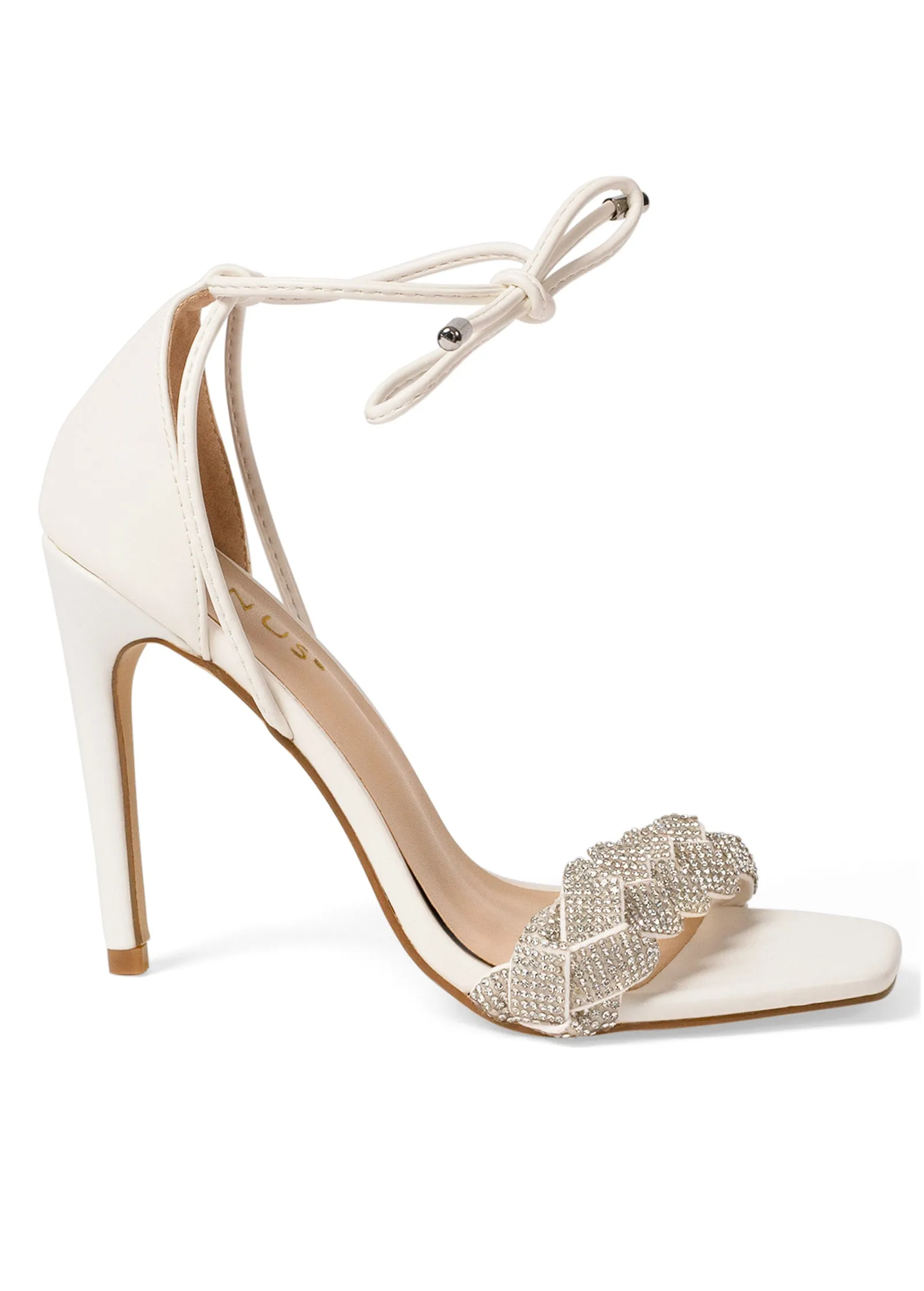 Wes Strap Heel Sandals - White