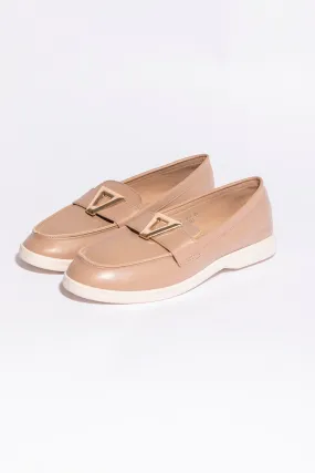 Wide Width Buckle Flat Shoes