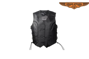 Womens Classic Style Vest with Snap Up