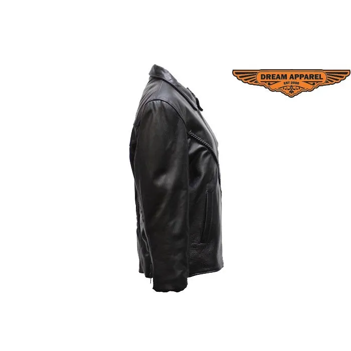 Women's Heavy Duty Soft Leather Motorcycle Jacket