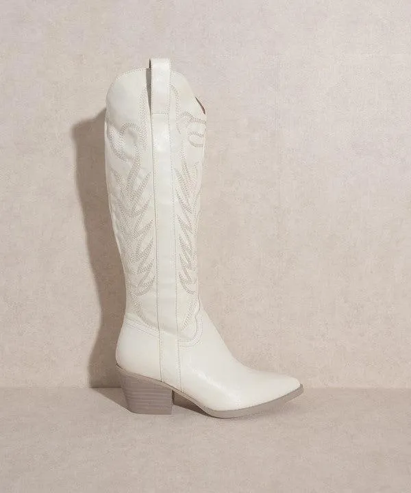 Womens Shoes - Samara Embroidered Tall Boot