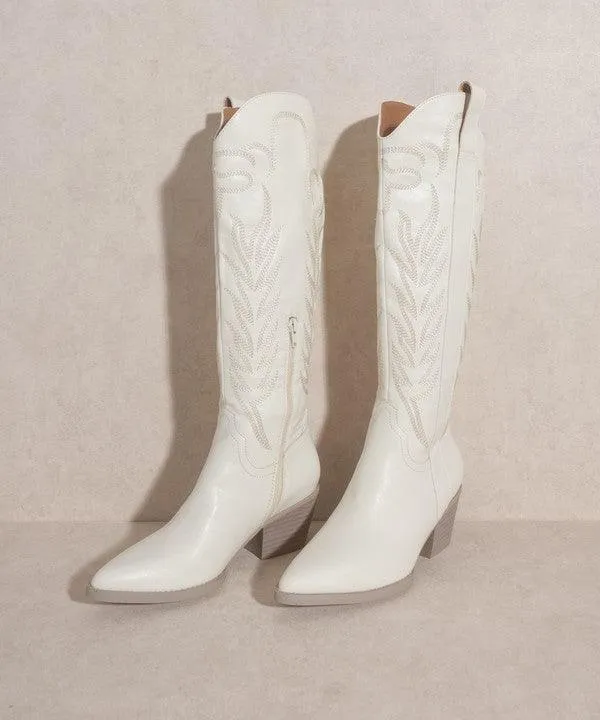 Womens Shoes - Samara Embroidered Tall Boot