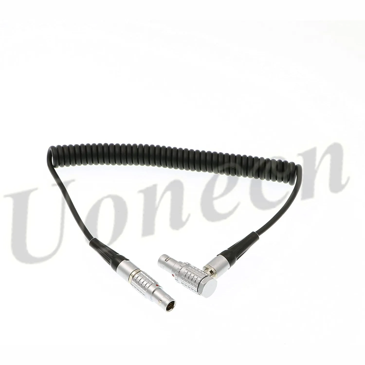 XL LL Timecode Cable Right Angle 5 pin male to 5 pin male Coiled twist cable for Sound Devices ZAXCOM DENECKE