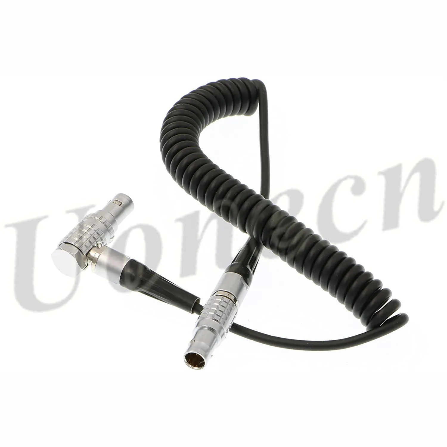 XL LL Timecode Cable Right Angle 5 pin male to 5 pin male Coiled twist cable for Sound Devices ZAXCOM DENECKE