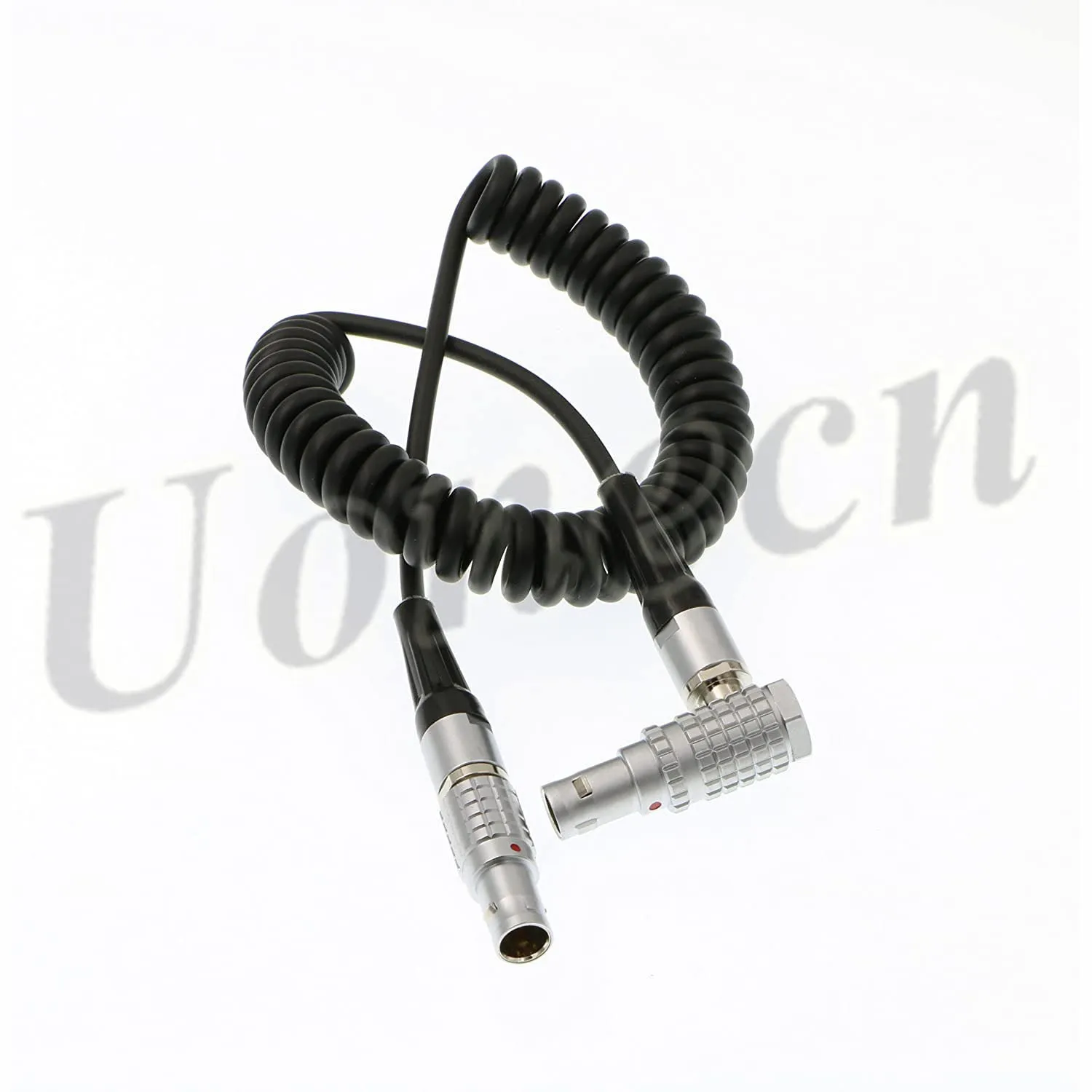 XL LL Timecode Cable Right Angle 5 pin male to 5 pin male Coiled twist cable for Sound Devices ZAXCOM DENECKE