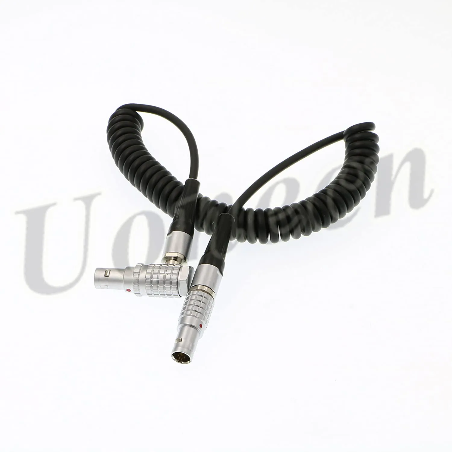 XL LL Timecode Cable Right Angle 5 pin male to 5 pin male Coiled twist cable for Sound Devices ZAXCOM DENECKE