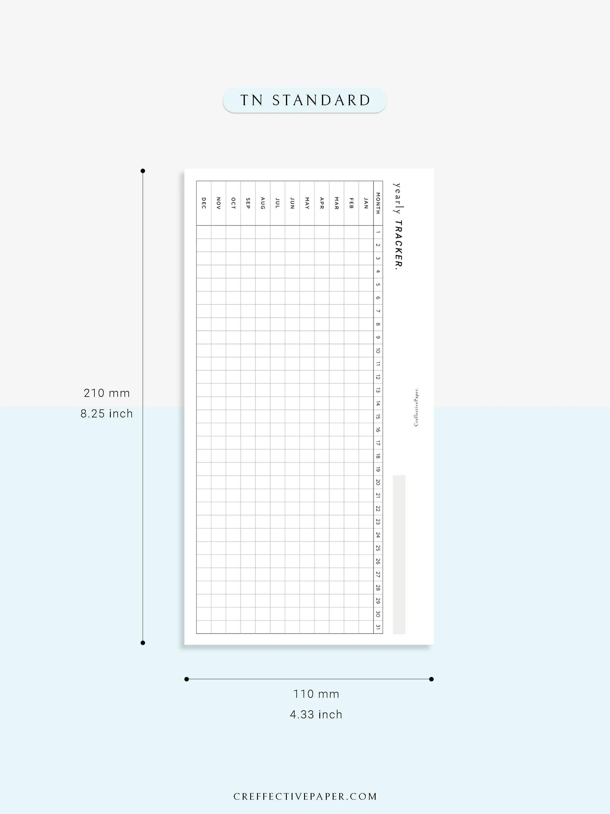 Y107 | Yearly Tracker, Habit Tracking Template