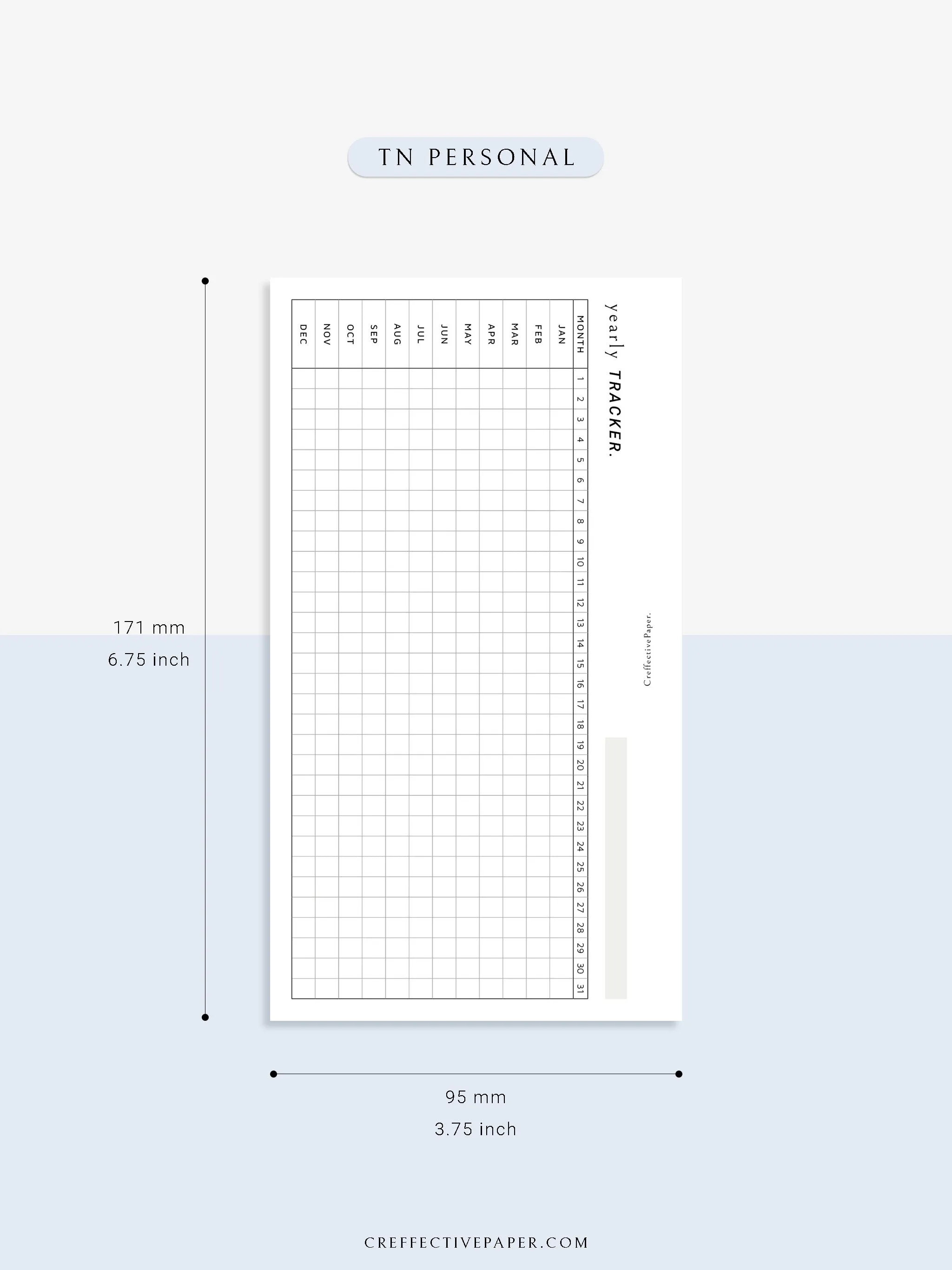 Y107 | Yearly Tracker, Habit Tracking Template