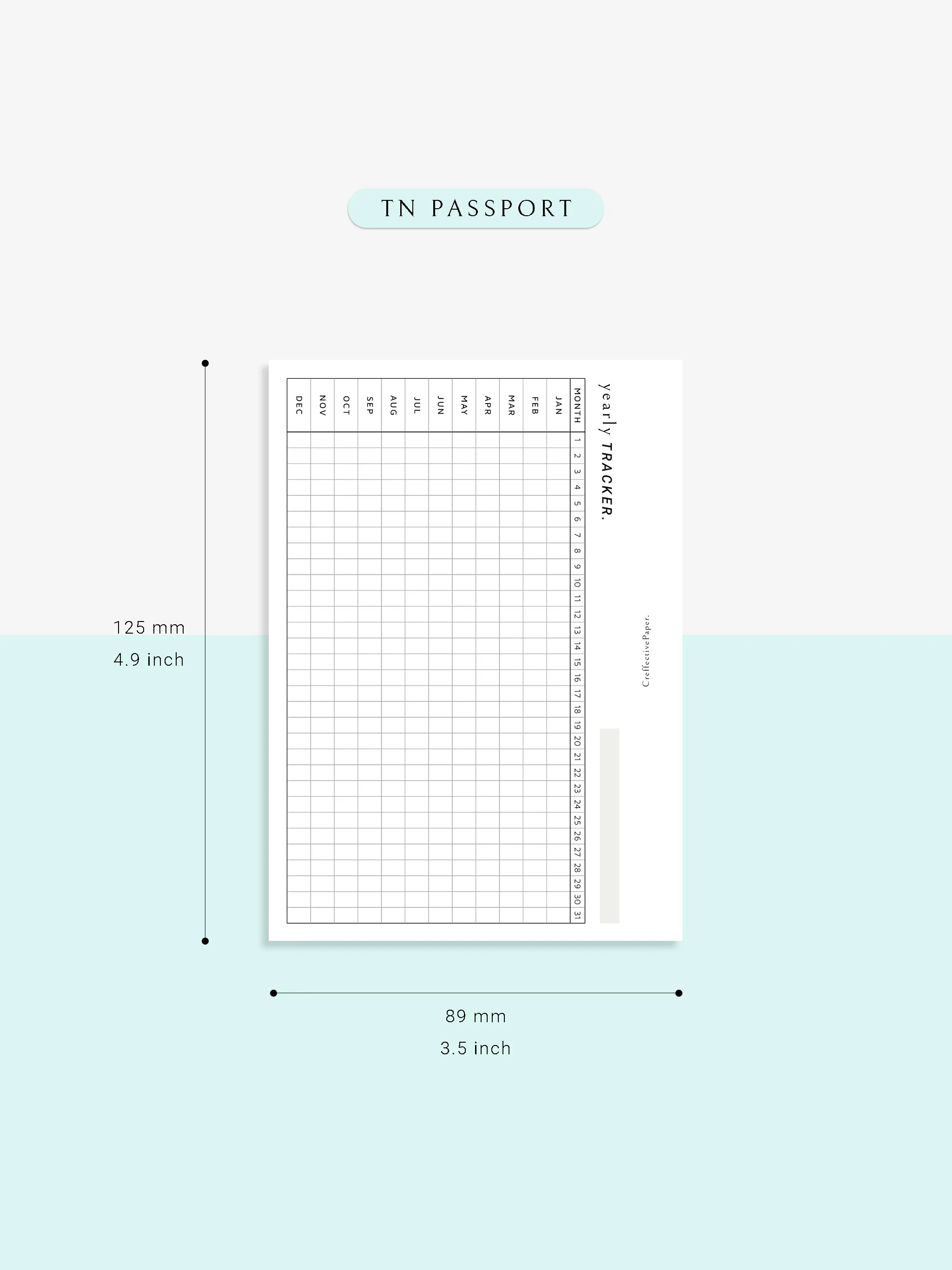 Y107 | Yearly Tracker, Habit Tracking Template